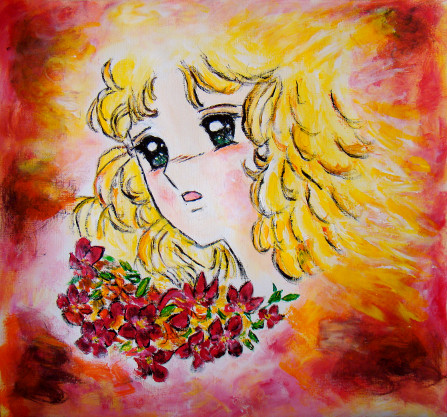Candy fleurs rouges