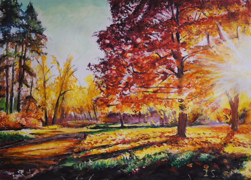 Soir parc automne