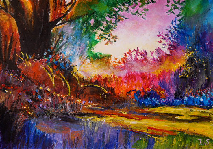 Sous-bois couleurs féériques