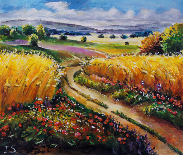 Chemin blés été