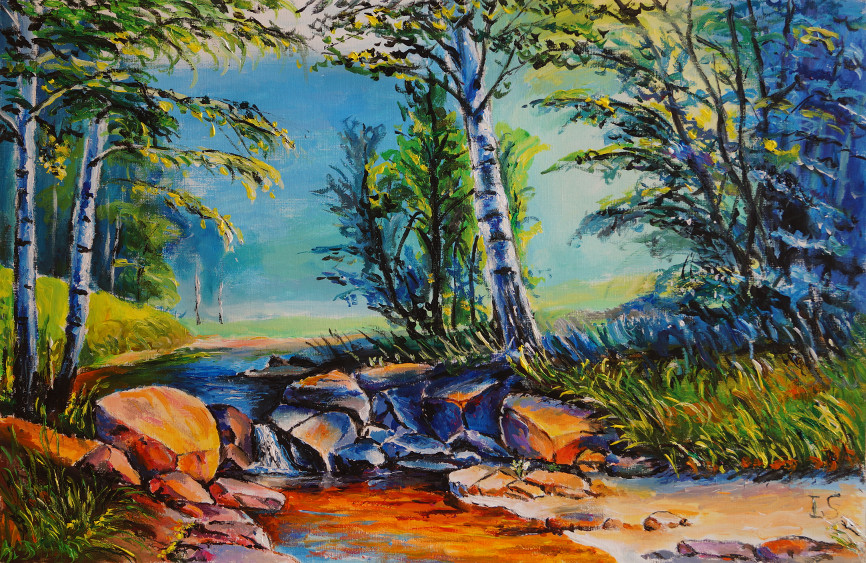 Cuisseau cascade bouleaux