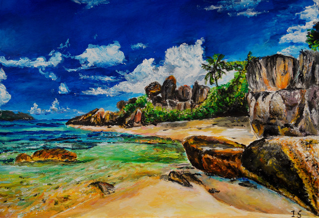 Plage La Digue Seychelles