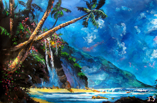 Baie paradisiaque tropicale
