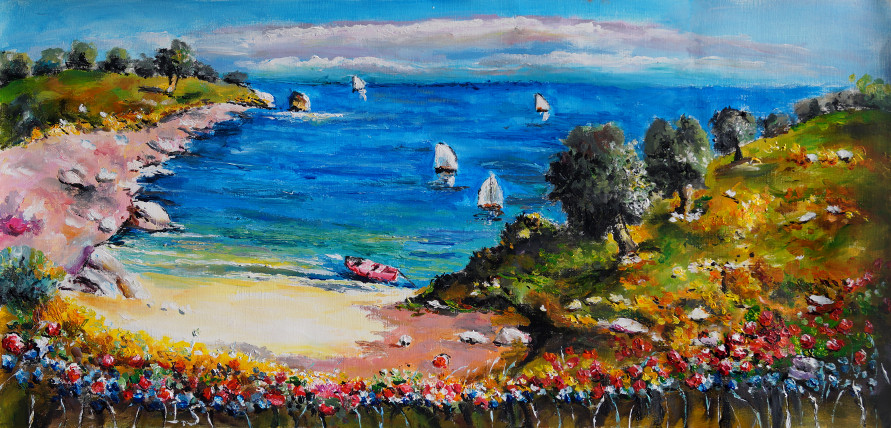 Crique barques été