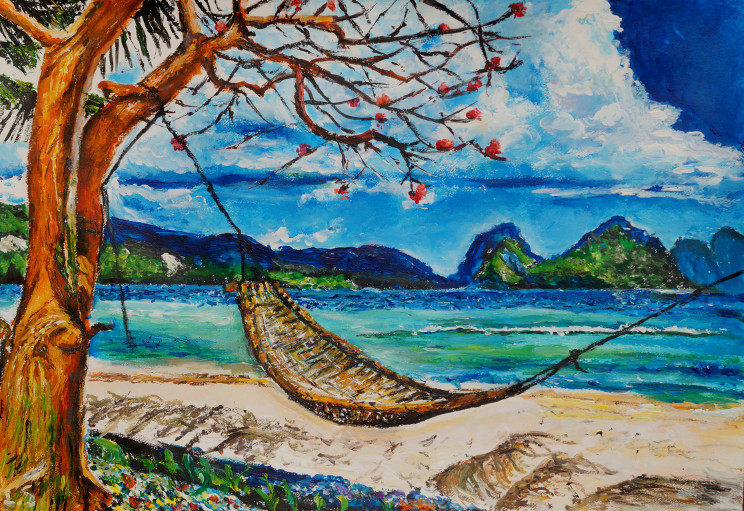 Hamac plage tropicale