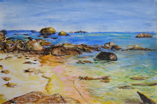Plage rochers