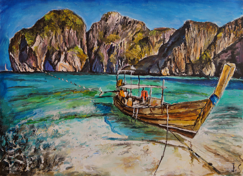 Barque plage Phi Phi Le Thaïlande