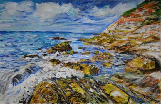 Vague rochers