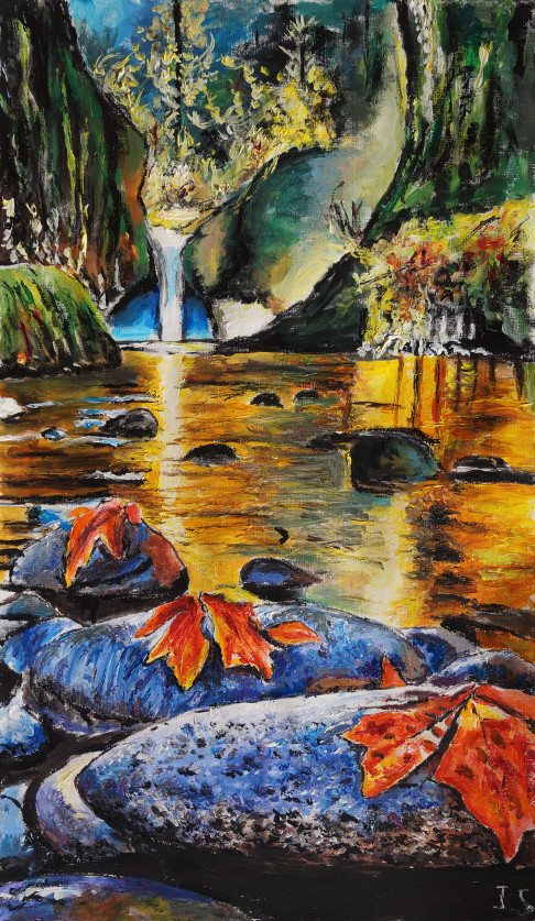 Symphonie couleurs textures cascade