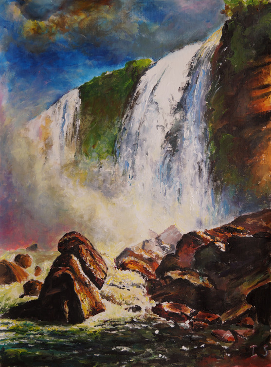 Soir chutes Niagara