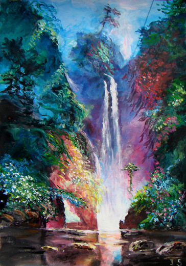 Double cascade encaissée été