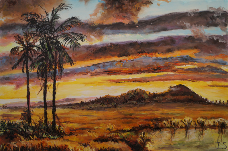 Coucher sanguin oasis