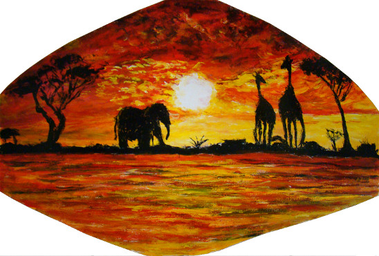 Coucher rouge savane