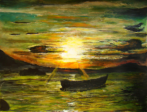 Bateau coucher kaki or