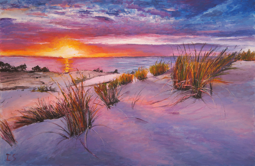 Coucher soleil dune Pilat