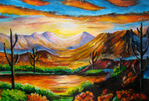 Coucher riviere cactus
