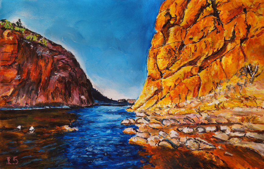 Rivière canyon orange